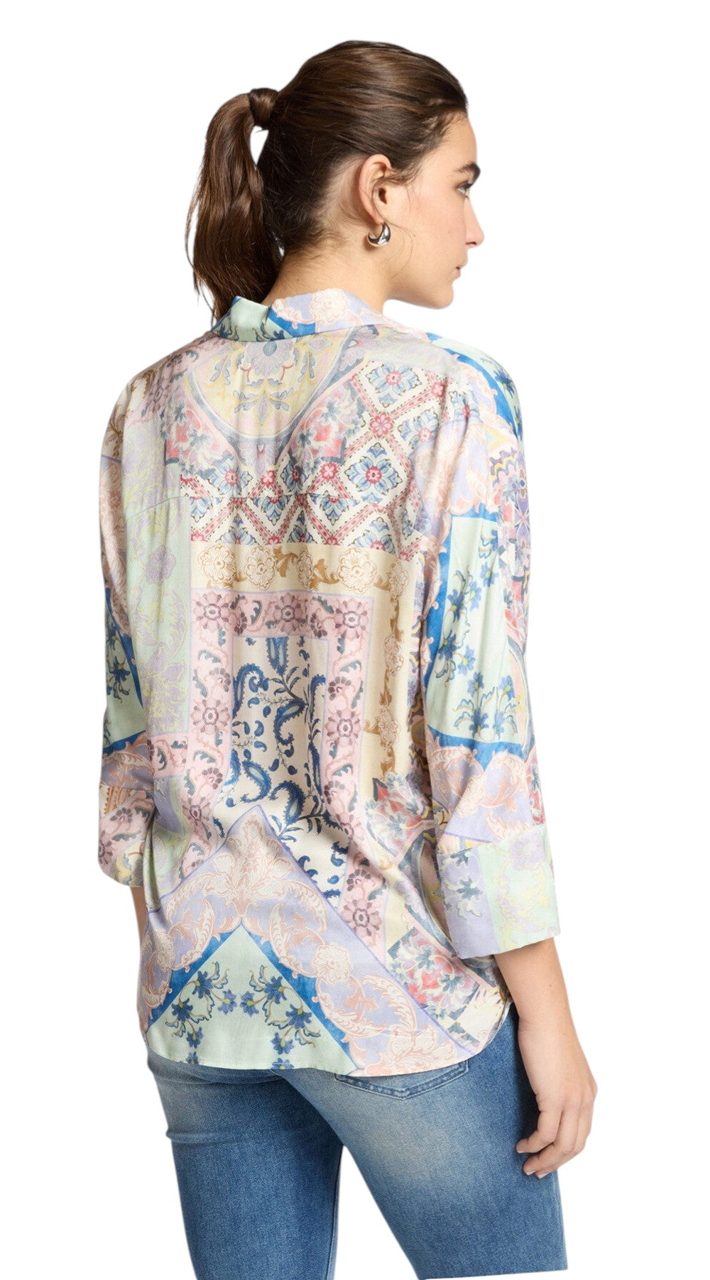 Camicia Elena Mirò donna 2043Z200047N043 uovo 3/4 Rosa<BR/> 