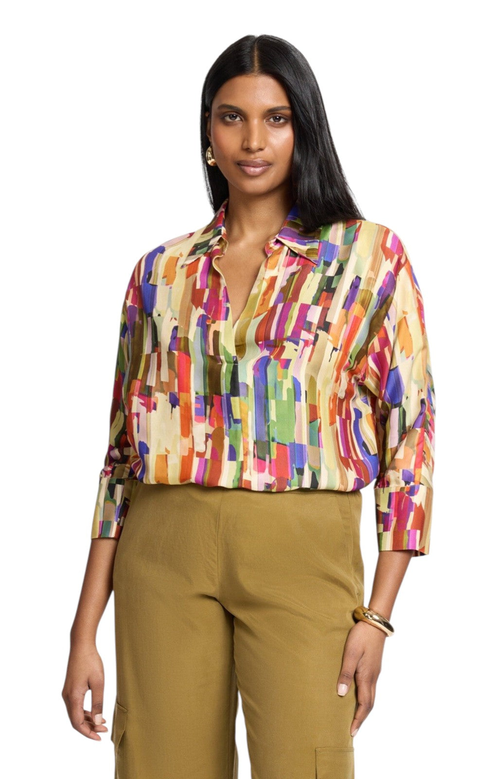 polo twill stampato donna 