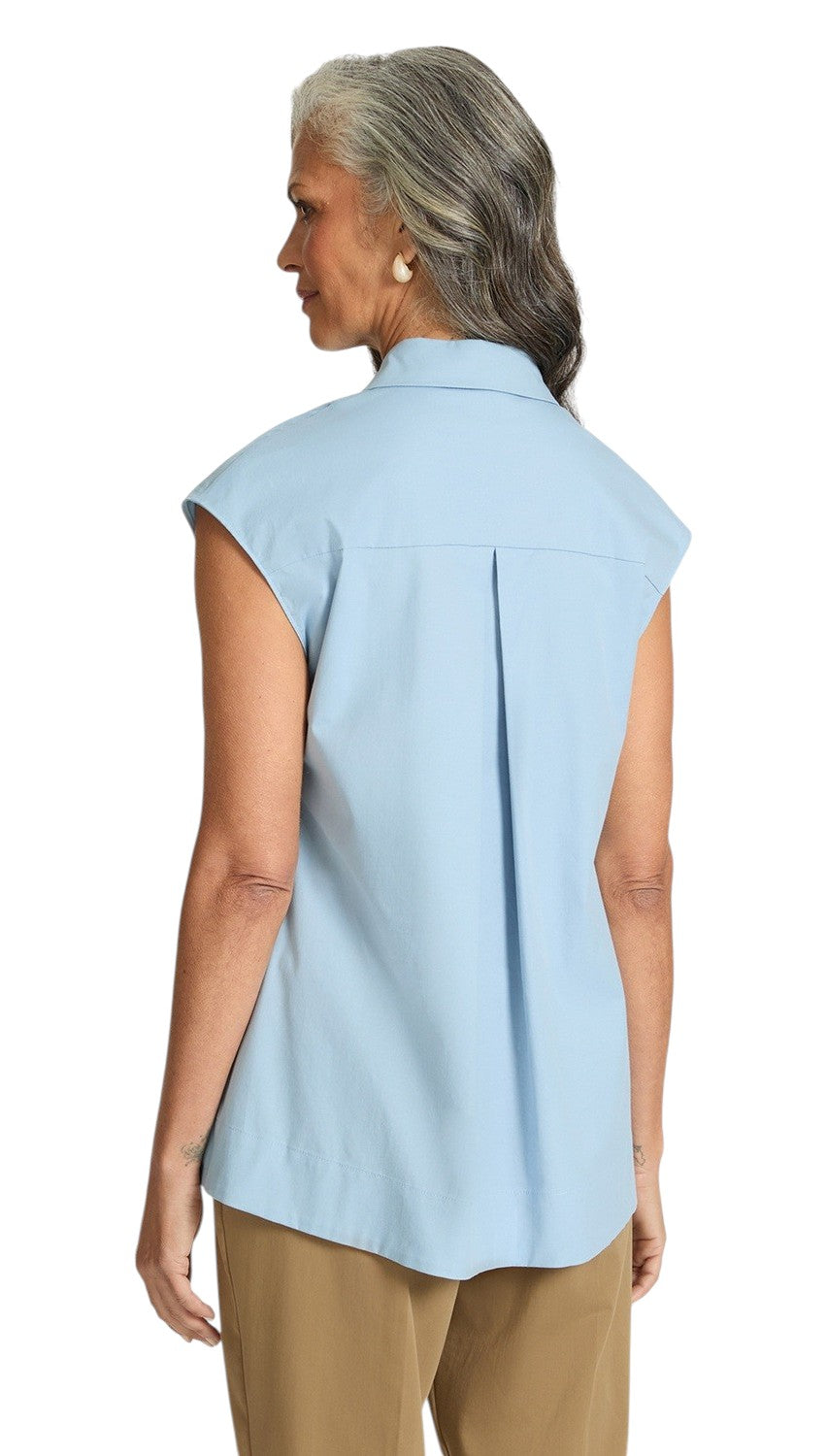 Camicia Elena Mirò donna 5014P000308N 004 Essential Azzurro<BR/> 