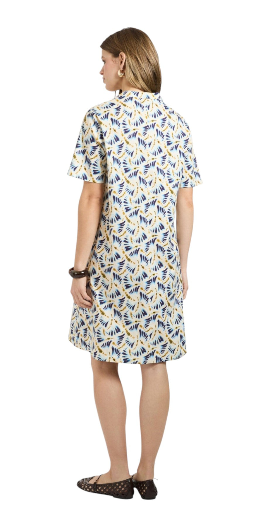 Abito Elena Mirò donna 7016P000329N 041 Performance Multicolor Ecru Blu<BR/> 
