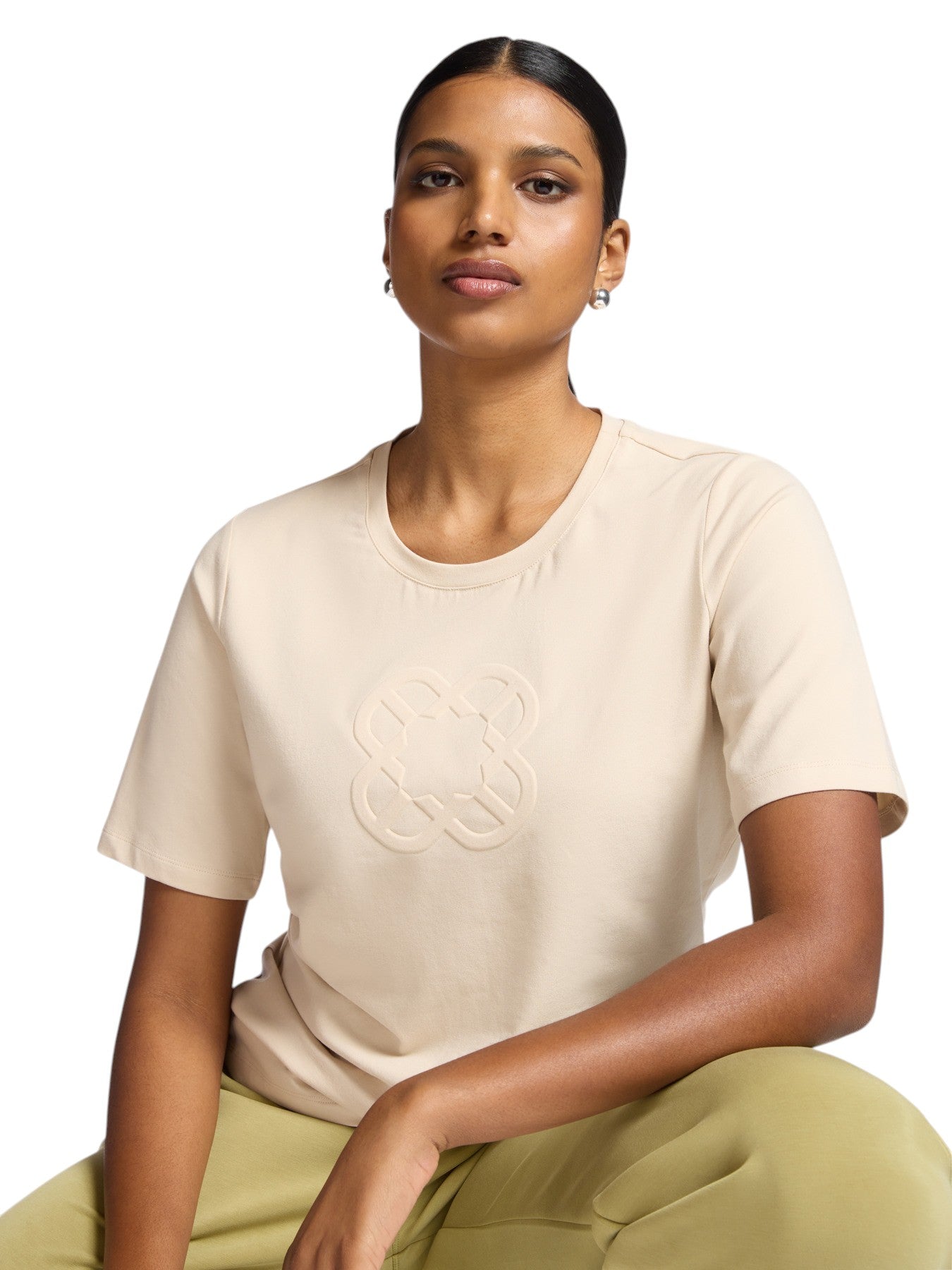 T-shirt Elena Mirò donna G071Z000590N 002 Online Selection Beige<BR/> 