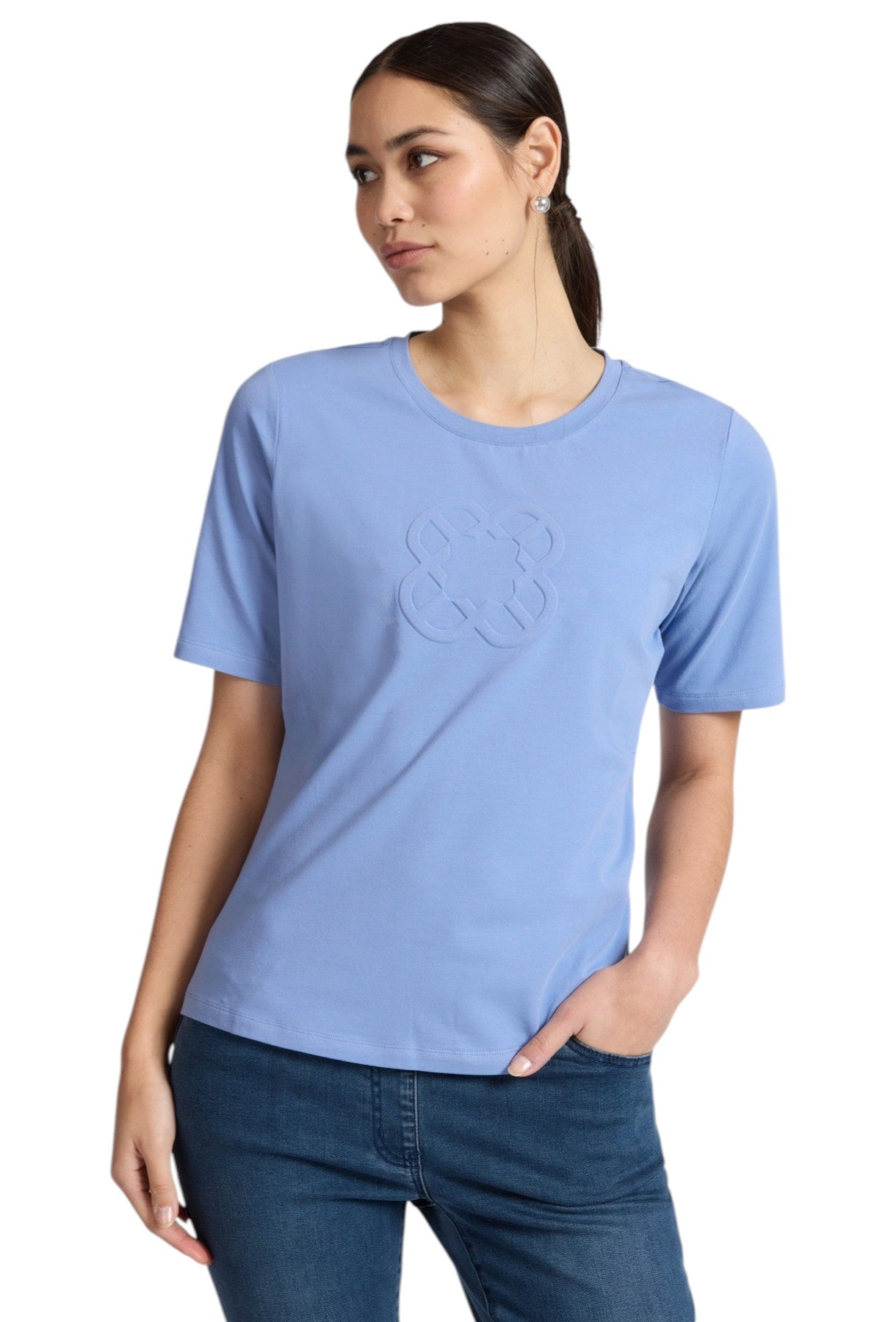 T-shirt Elena Mirò donna G071Z000590N 0F4 Online Selection Pervinca<BR/> 