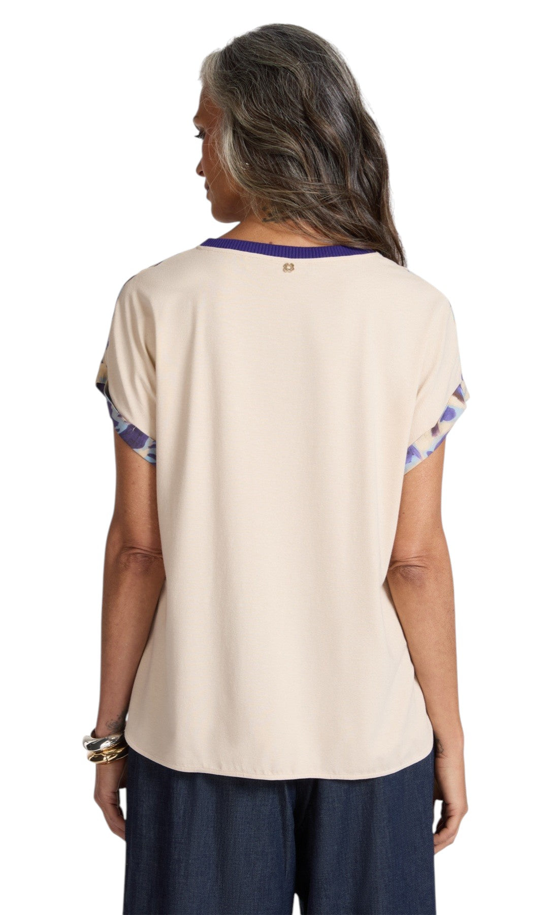 T-shirt Elena Mirò donna G084Z000603N 002 Online Selection Multicolor Burro<BR/> 
