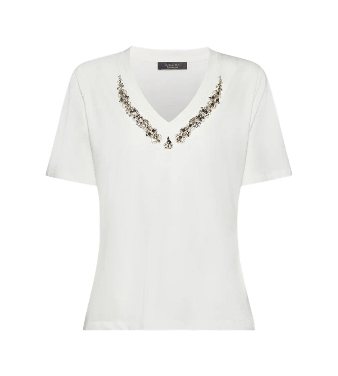 T-shirt Elena Mirò donna G339Z000547N 011 Performance Bianco<BR/> 
