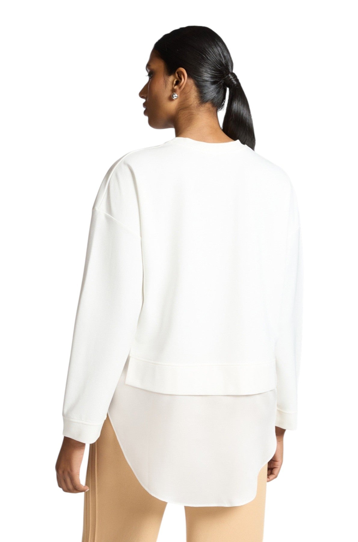 Felpa Elena Mirò donna G883Z000537N 011 Performance Bianco<BR/> 