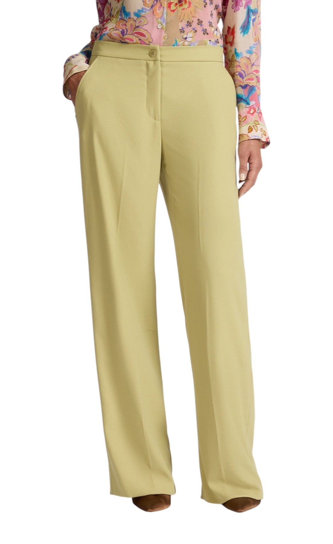 Pantalone Elena Mirò donna P188P100475N 0A5 Performance Verde chiaro <BR/> 