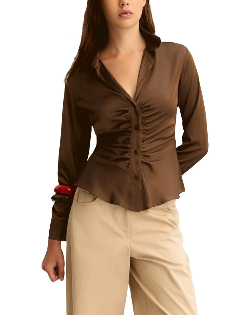 Camicia EMME DI MARELLA donna CALESSE Marrone 