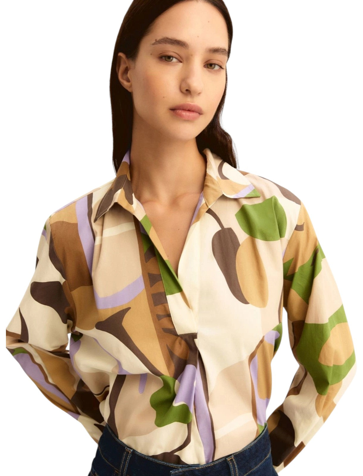 Blusa Emme di Marella donna PONTILE001 fantasia multicolor Sabbia<BR/> 