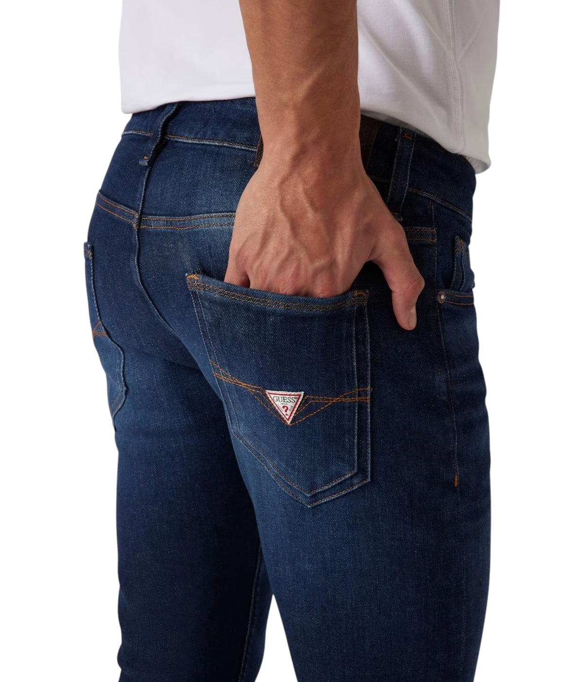 Jeans Guess uomo M2YAN1D4Q41 2CRD Miami skinny Blu scuro<BR/> 