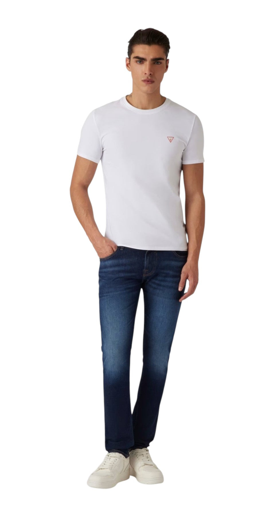 Jeans Guess uomo M2YAN1D4Q41 2CRD Miami skinny Blu scuro<BR/> 