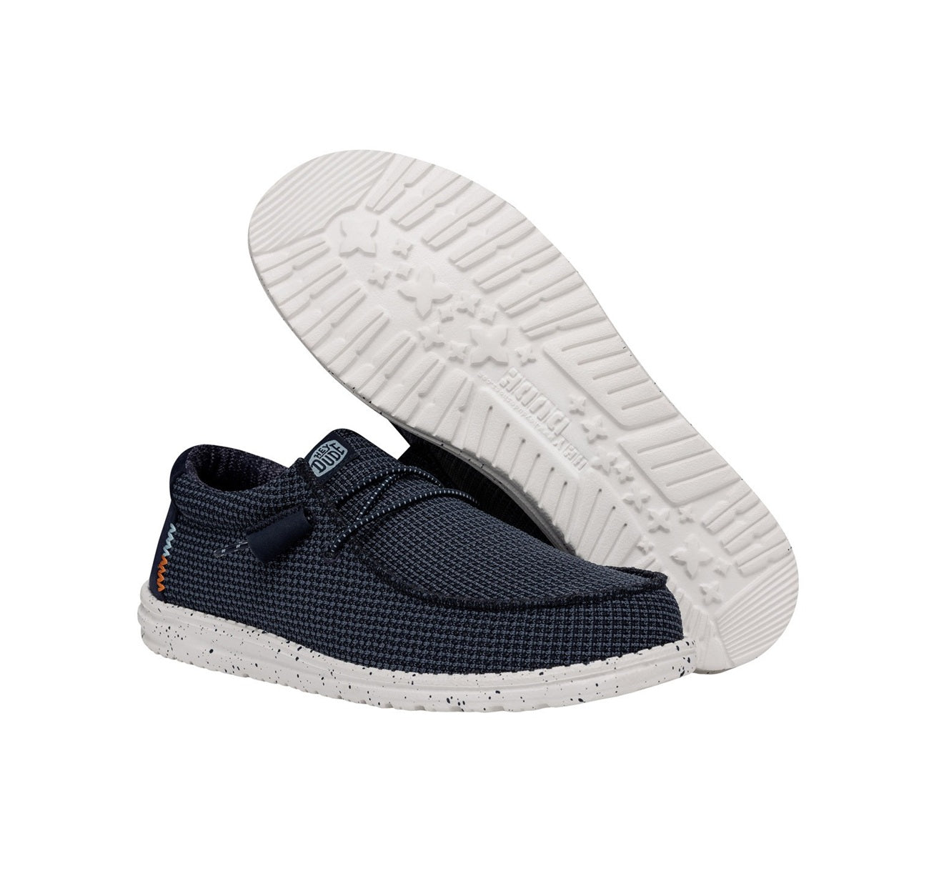 Mocassini Hey Dude uomo 40403 410 Wally Sport Mesh Blu Navy<BR/> 