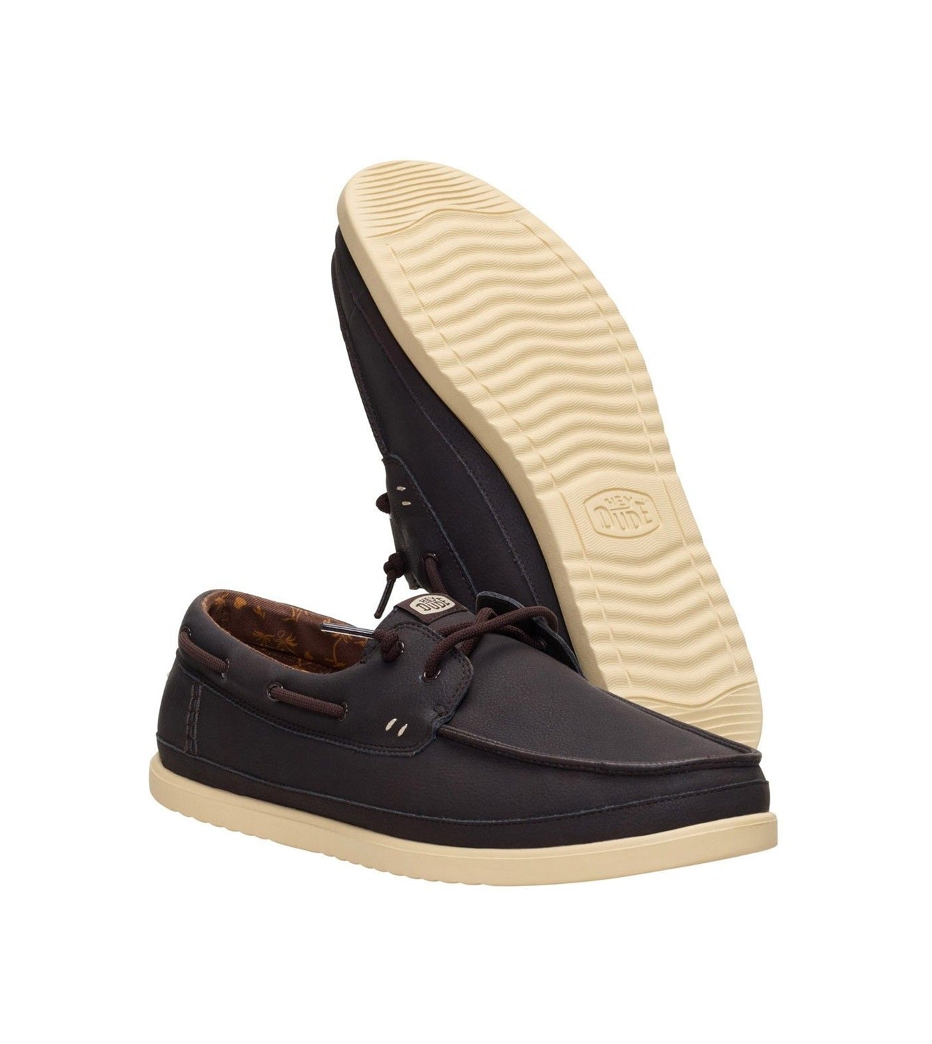 Mocassini Hey Dude uomo 45139 2ID Harbor Lo Classic Brown Marrone<BR/> 
