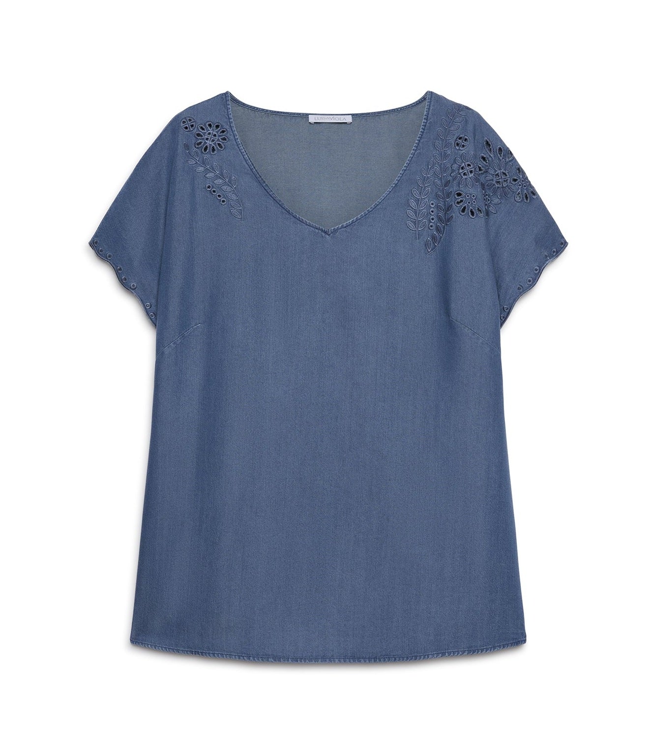 T-shirt Luisa Viola donna 2232F001861N 034 Mara Venier Blu<BR/> 