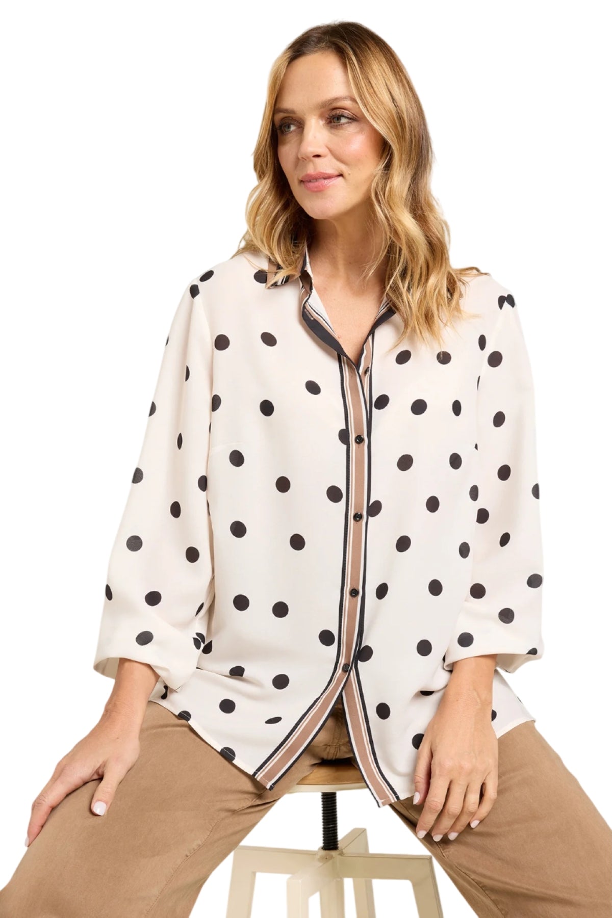 Camicia Luisa Viola donna 5000F000829N001 Performance Collection pois<BR/> 