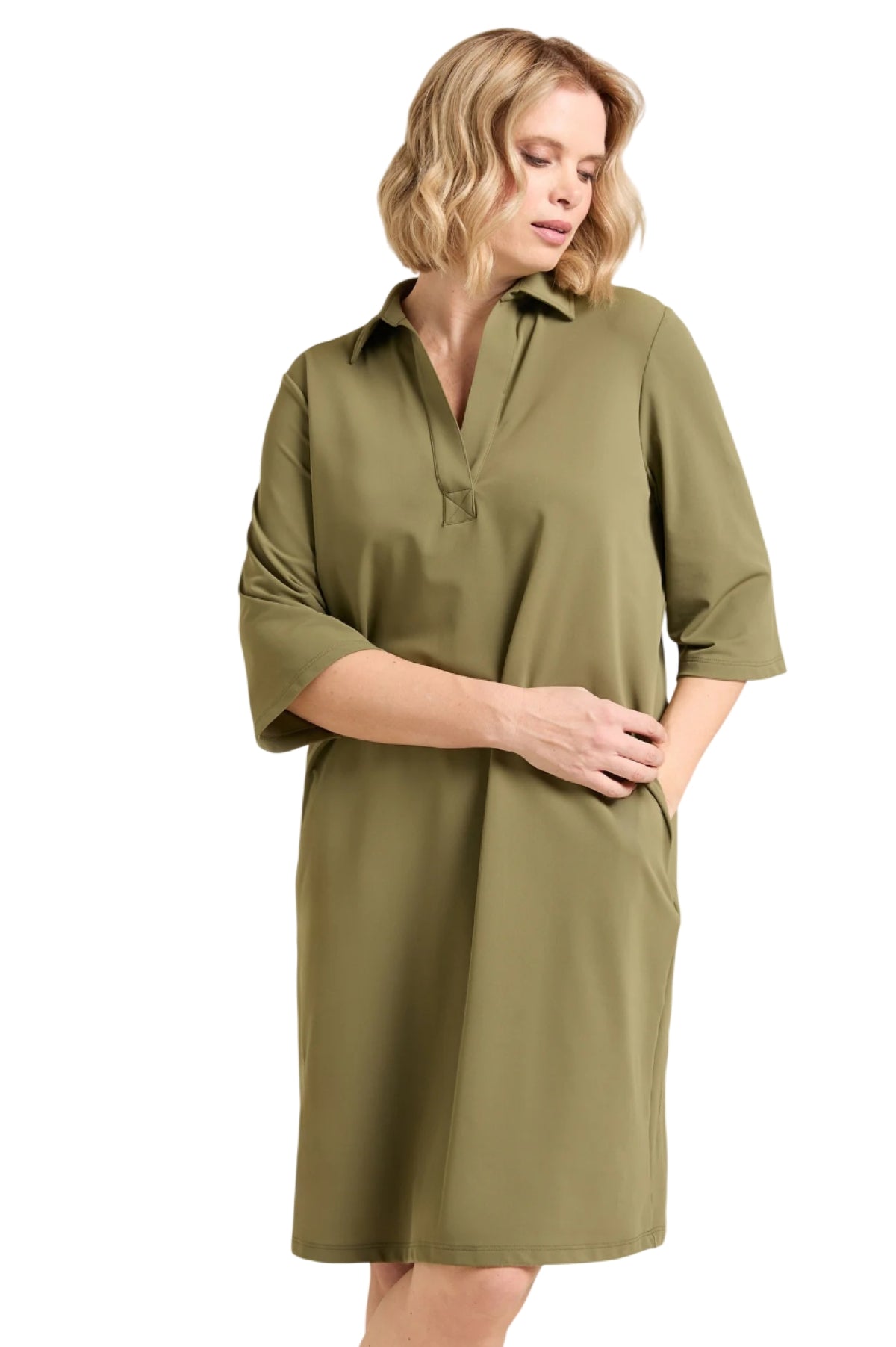 Abito Luisa Viola donna 7646F001187N025 Performance Collection verde <BR/> 