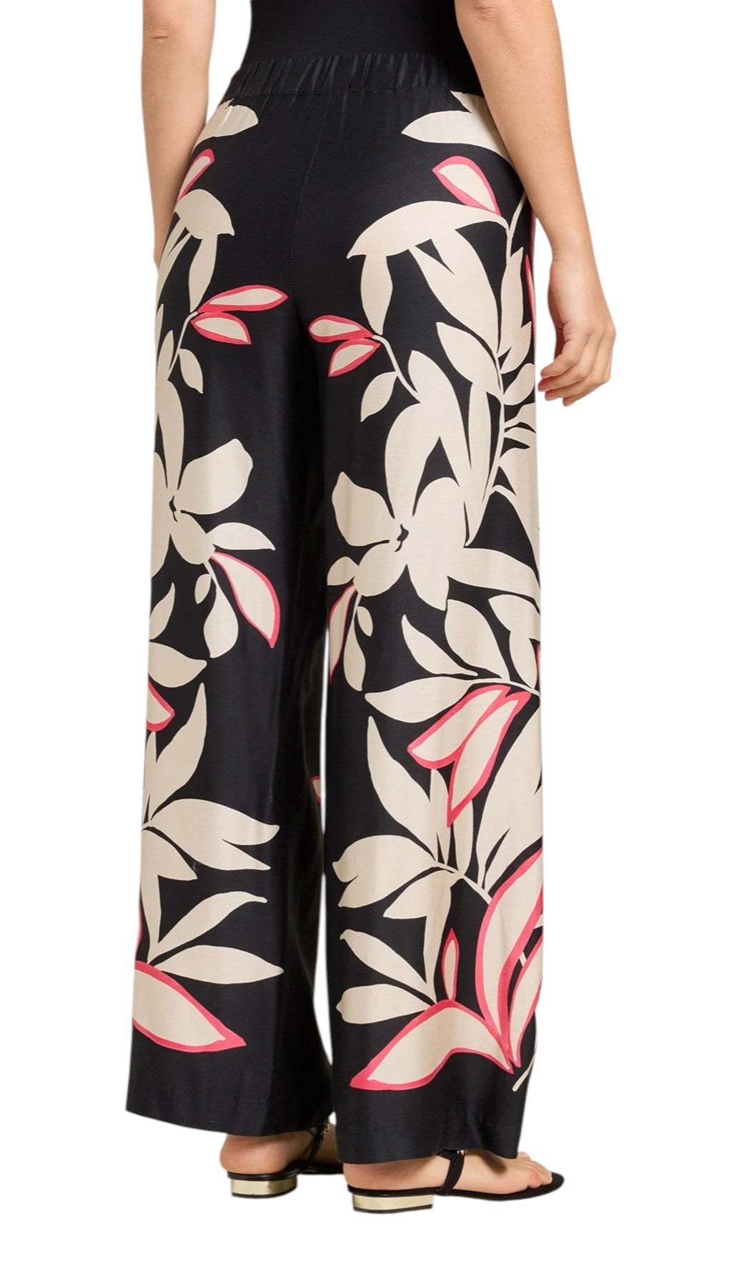 Pantalone Luisa Viola donna P000F001976N 001 Performance Nero Beige Fucsia<BR/> 