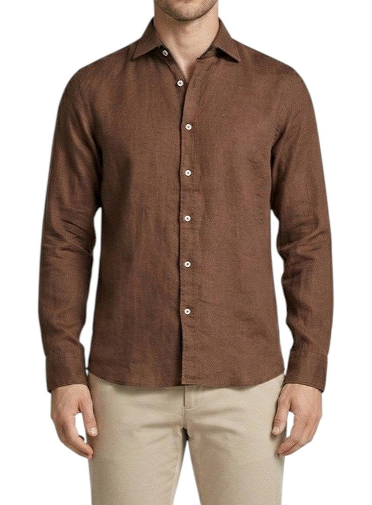 Camicia Markup uomo MK13003 Passione Sartoriale Cacao<BR/> 