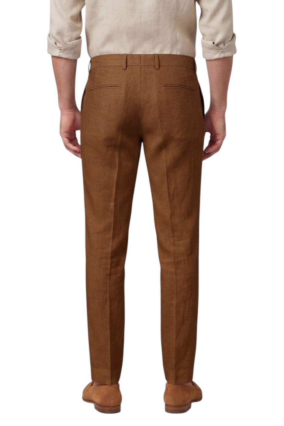 Pantalaccio Markup uomo MK15109 Carter Linen Tabacco<BR/> 