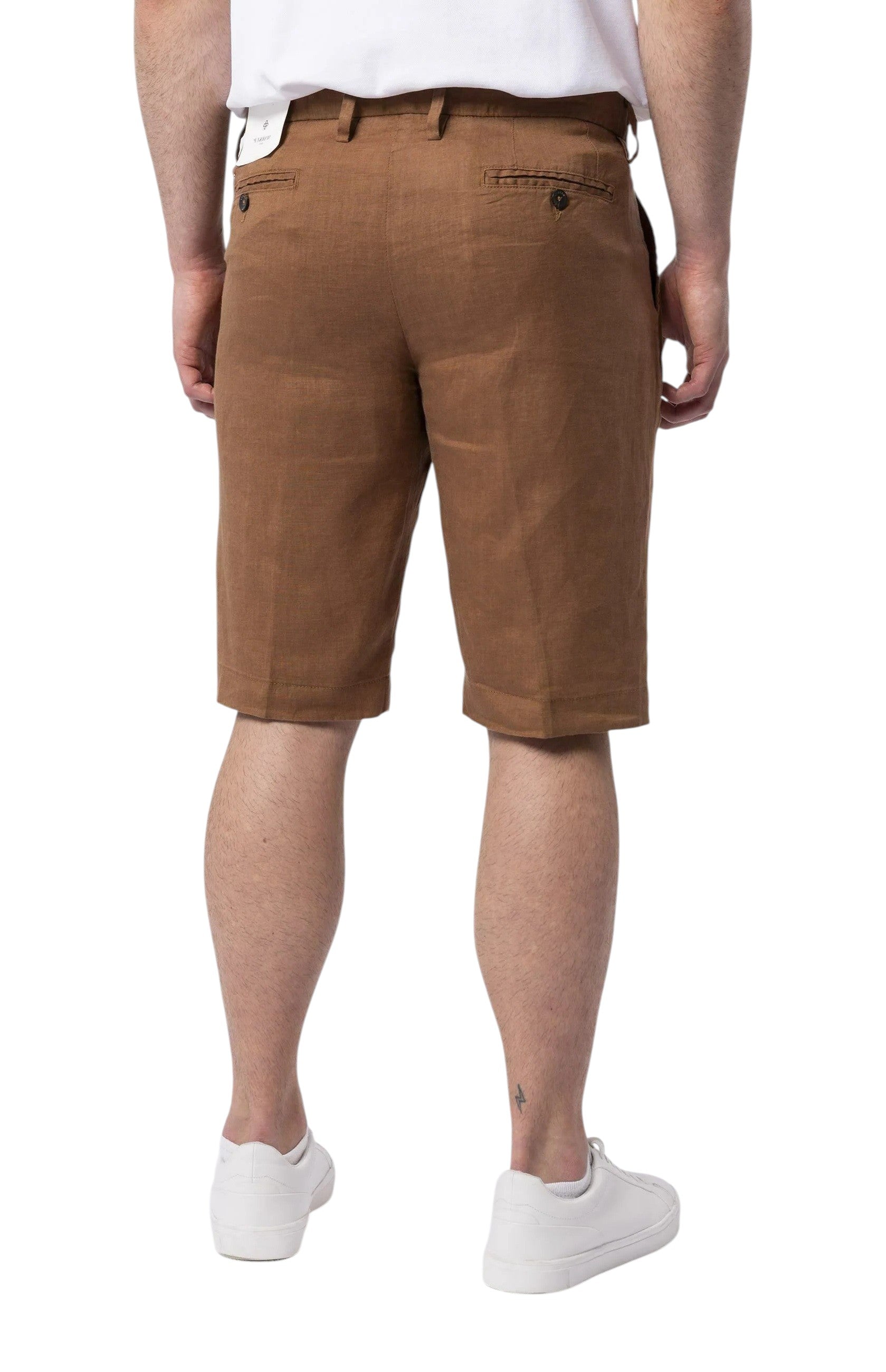 Bermuda Markup uomo MK15203 Reg Linen modello chino Tabacco<BR/> 