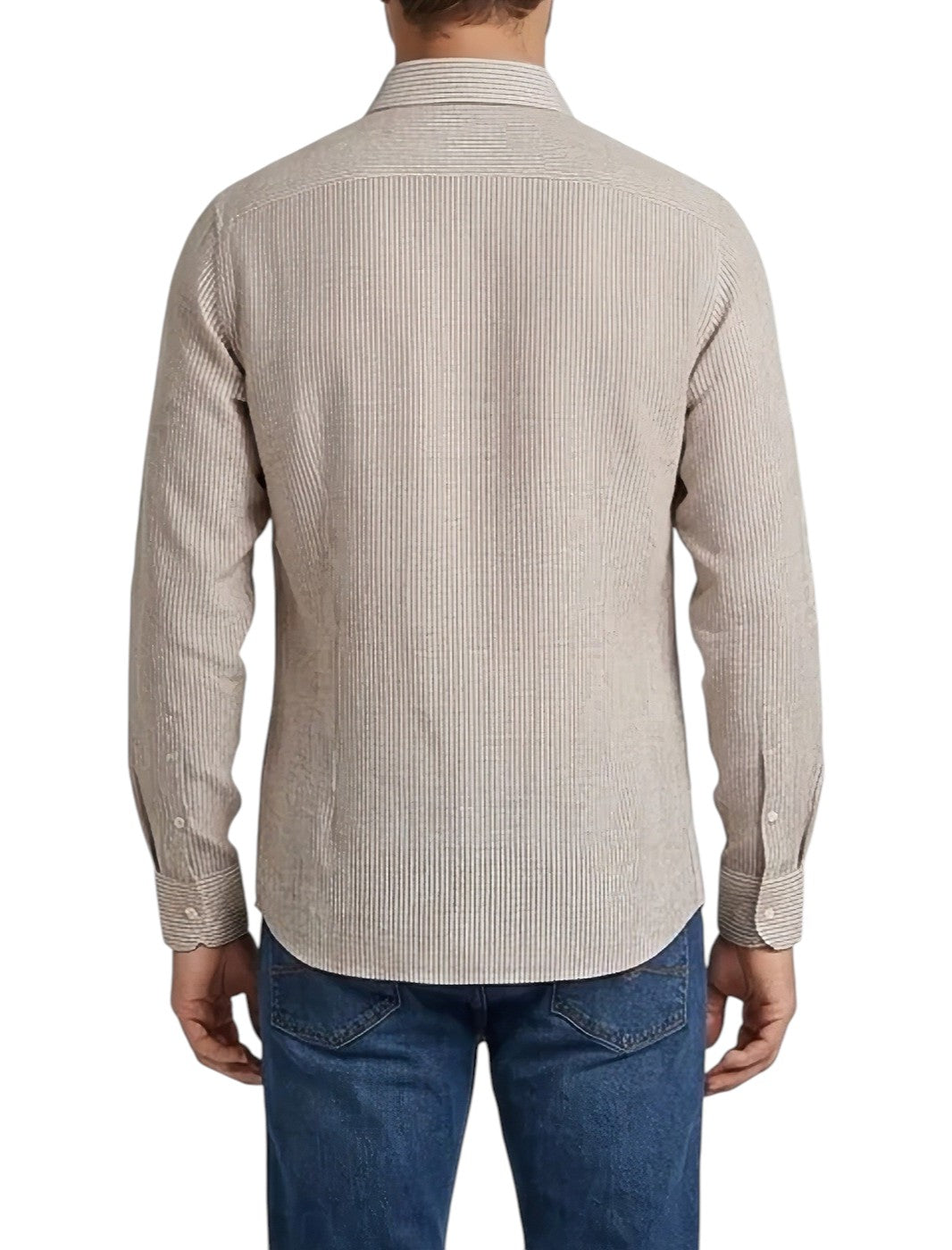 Camicia Markup uomo MK1930062 a righe con collo alla francese Corda 