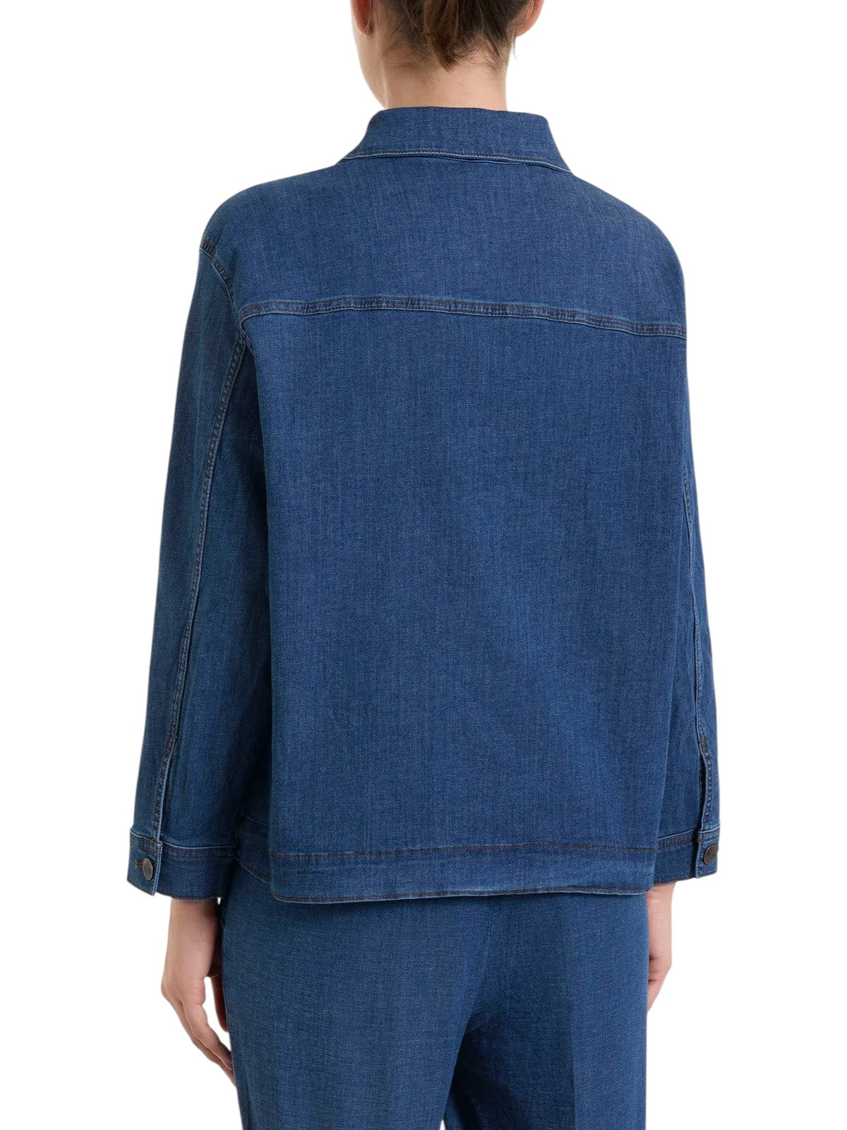 Giubbino Ragno donna DN18GB 007 Jeans Light Denim Blu 