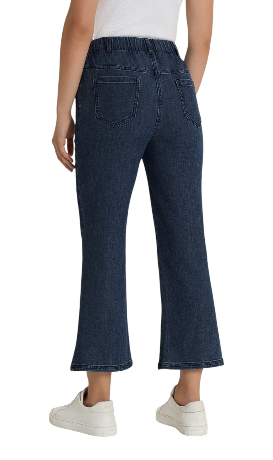 Jeans Ragno donna DS88PM 716 cropped a zampa in Light Denim Indigo<BR/> 