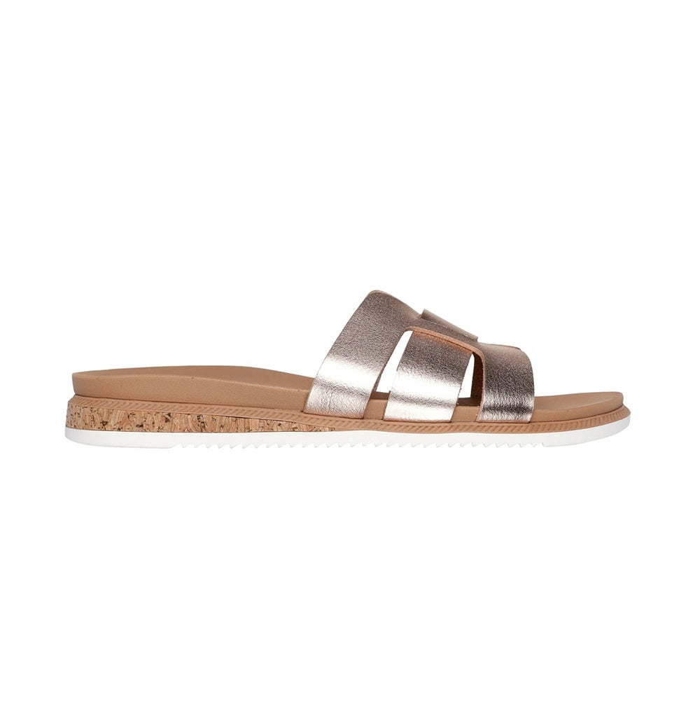Sandalo Skechers donna Desert Kiss Low Peak Look oro rosa 