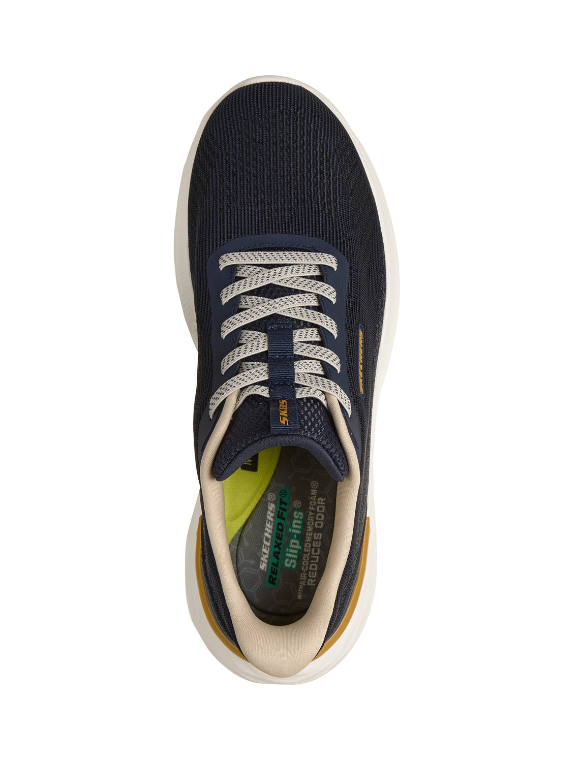 Sneakers Skechers uomo Slip ins Relaxed Fit 211369NVY Garner Ellis Blu 