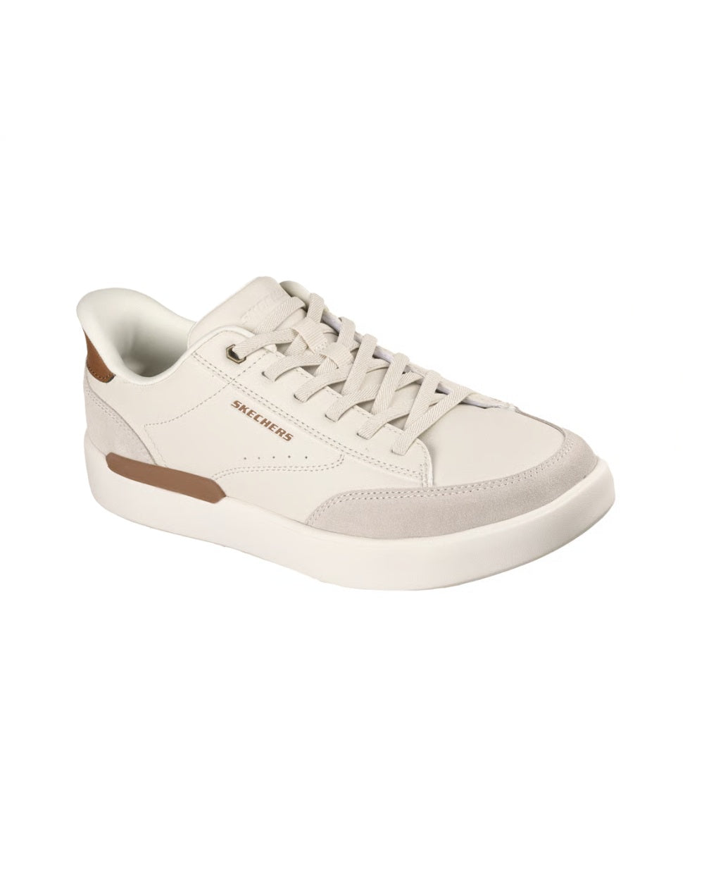 Sneakers Skechers uomo slip relaxed fit verloma 211370OFWT Bianco<BR/> 