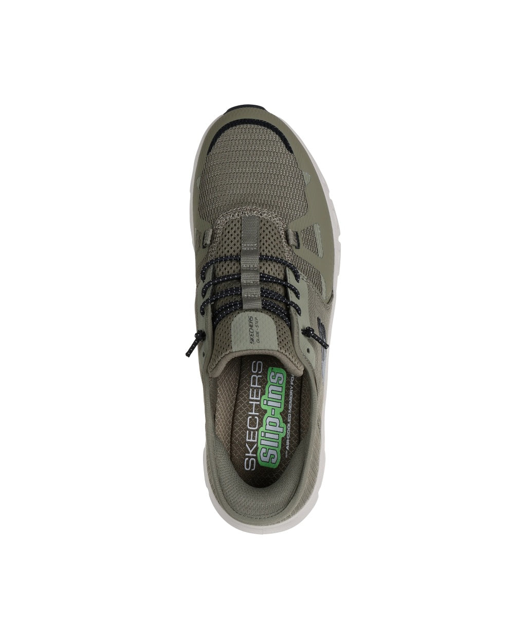 Sneakers Skechers uomo slip ins glide 232930OLBK Oliva nero<BR/> 