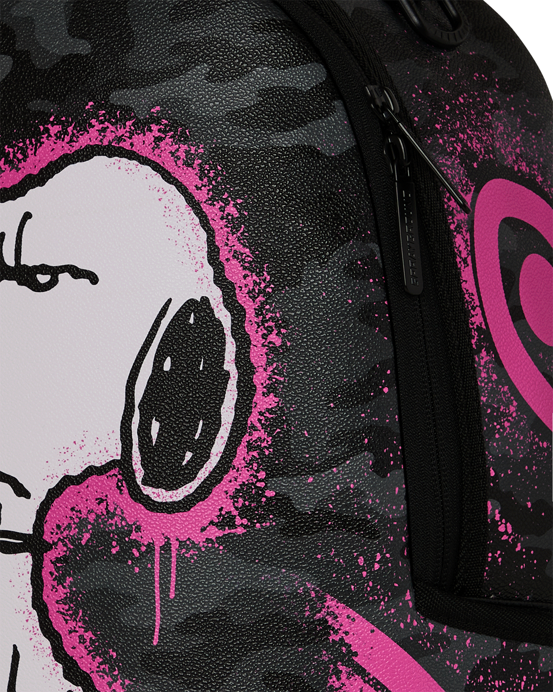 Zaino SPRAYGROUND donna Snoopy Pink Stencil B8781 Nero 