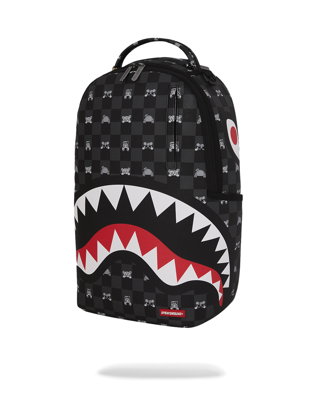 Zaino SPRAYGROUND uomo Gray Peeking Character Check B8872 Nero 