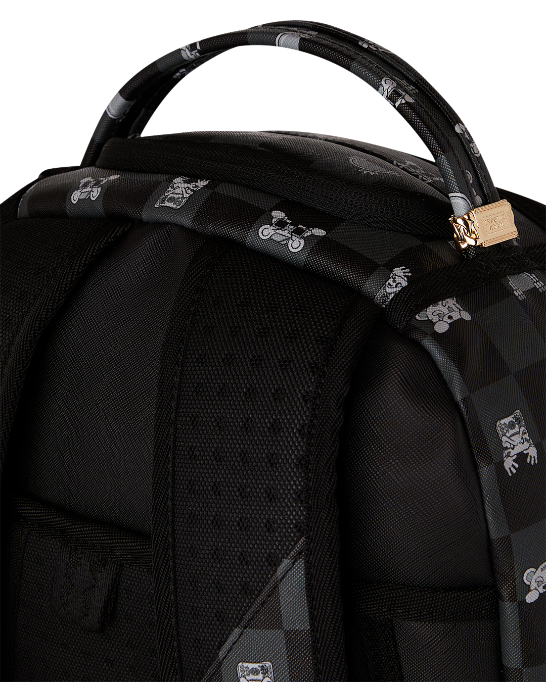 Zaino SPRAYGROUND uomo Gray Peeking Character Check B8872 Nero 