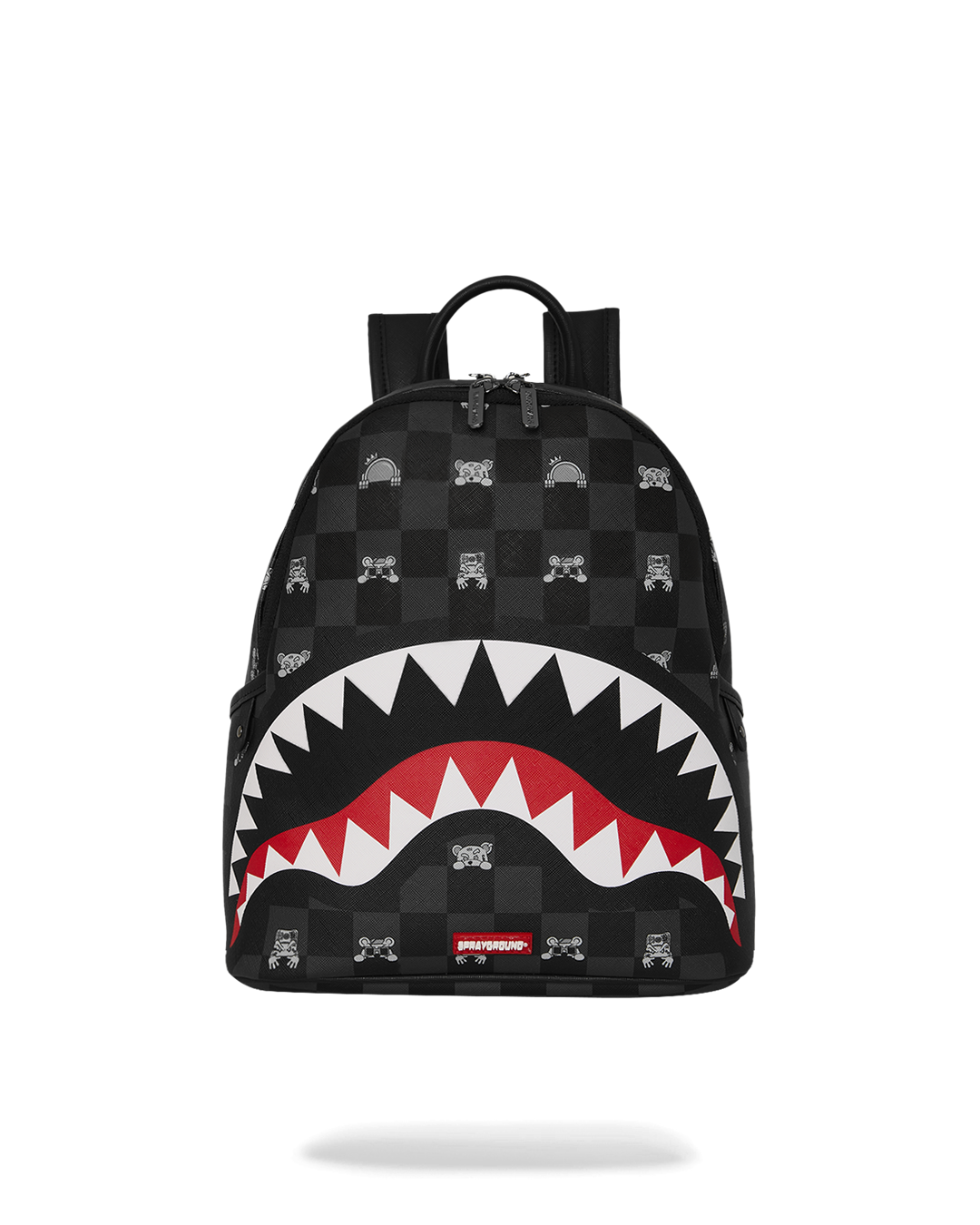 Zaino SPRAYGROUND donna Gray Peeking Character Check Savage B8908 Nero 