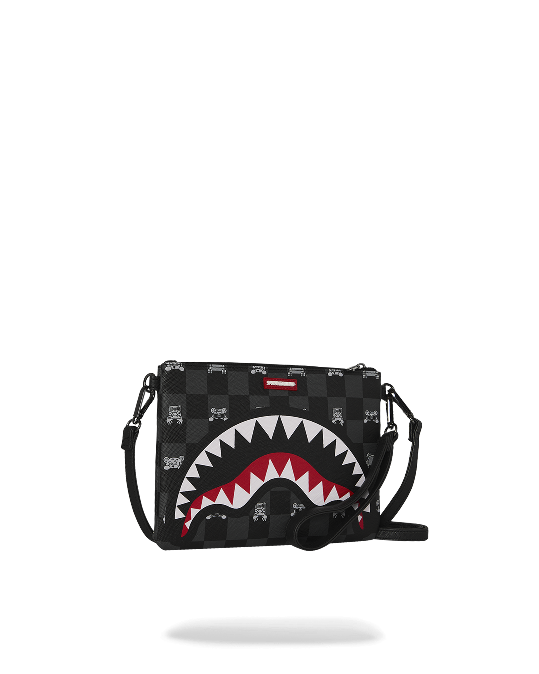 Pochette SPRAYGROUND uomo Gray Peeking Character Check B8915 Nero 