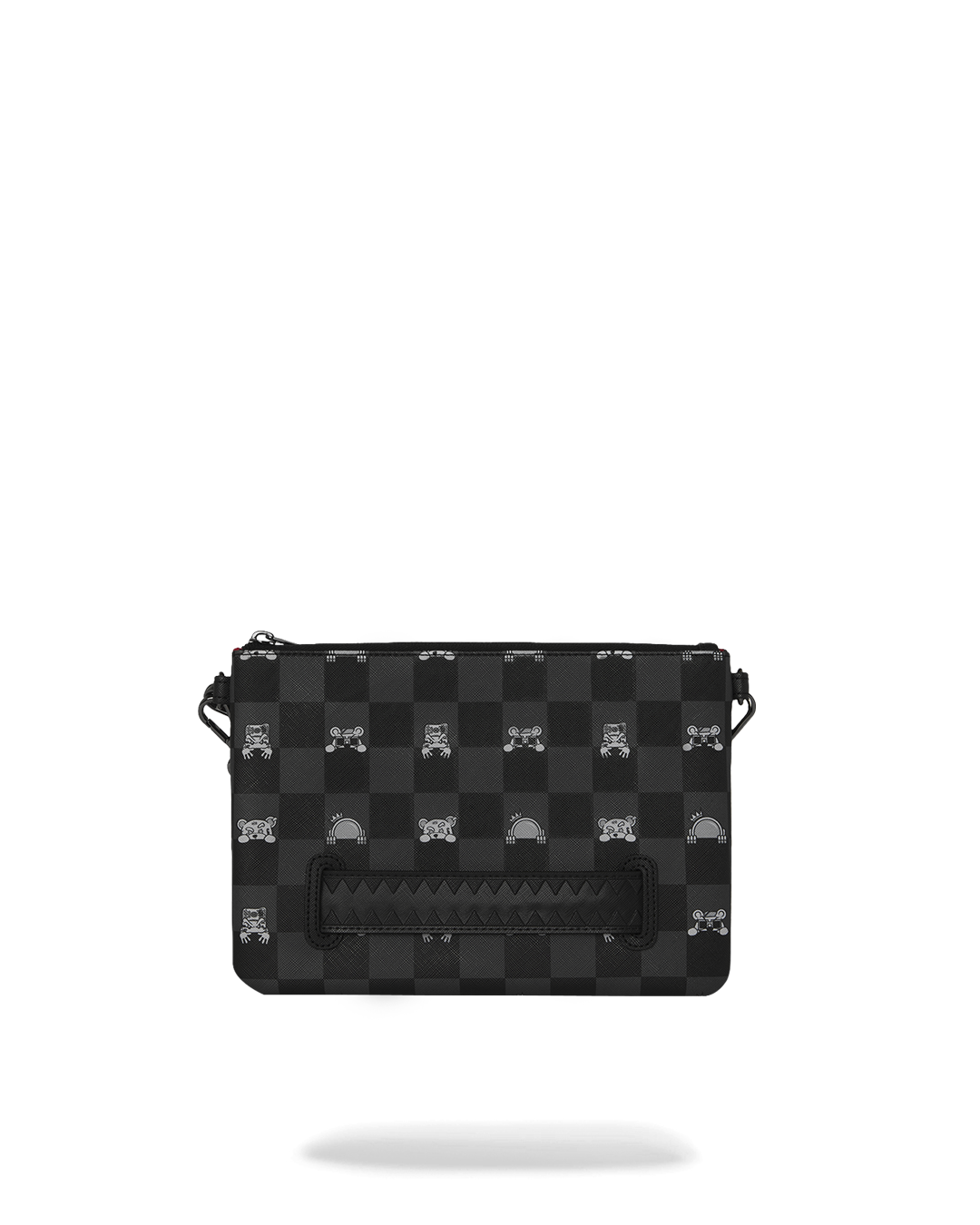 Pochette SPRAYGROUND uomo Gray Peeking Character Check B8915 Nero 