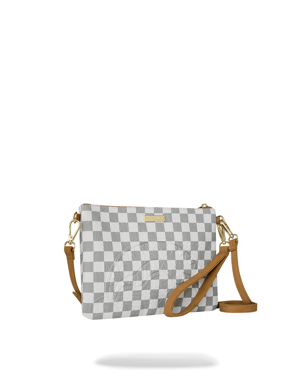Pochette SPRAYGROUND uomo Graff Embossed Cream Check Crossover B8984 Crema 