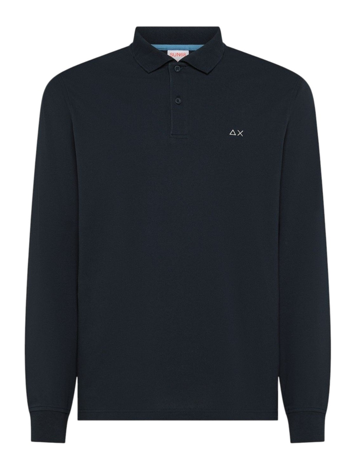 Polo Sun68 uomo A3611007 Basic L/S Blu 