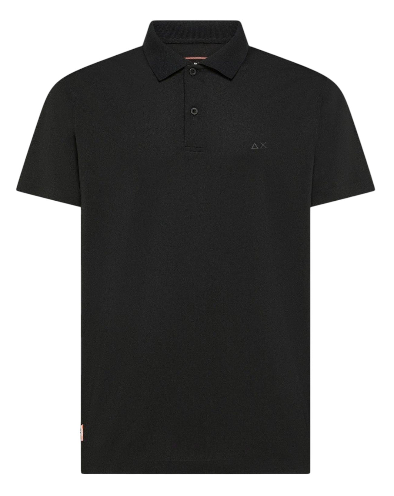 Polo Sun68 uomo A3614311 Piquet Tech Stretch Nero<BR/> 