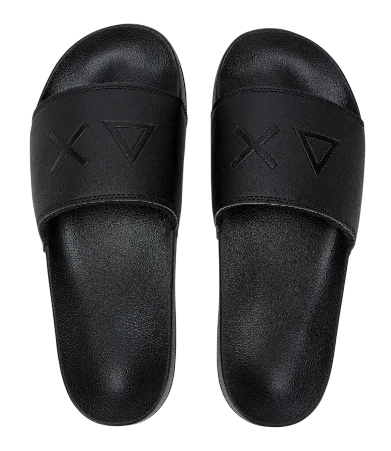 Pantofola Sun68 uomo BX3611011 Beach Slippers Logo Blu Nero<BR/> 