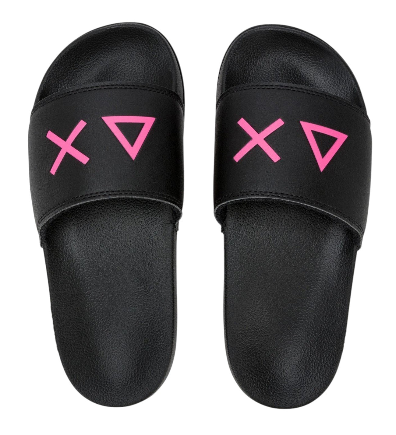 Pantofola Sun68 donna BX3611058 Beach Slippers Logo Nero<BR/> 