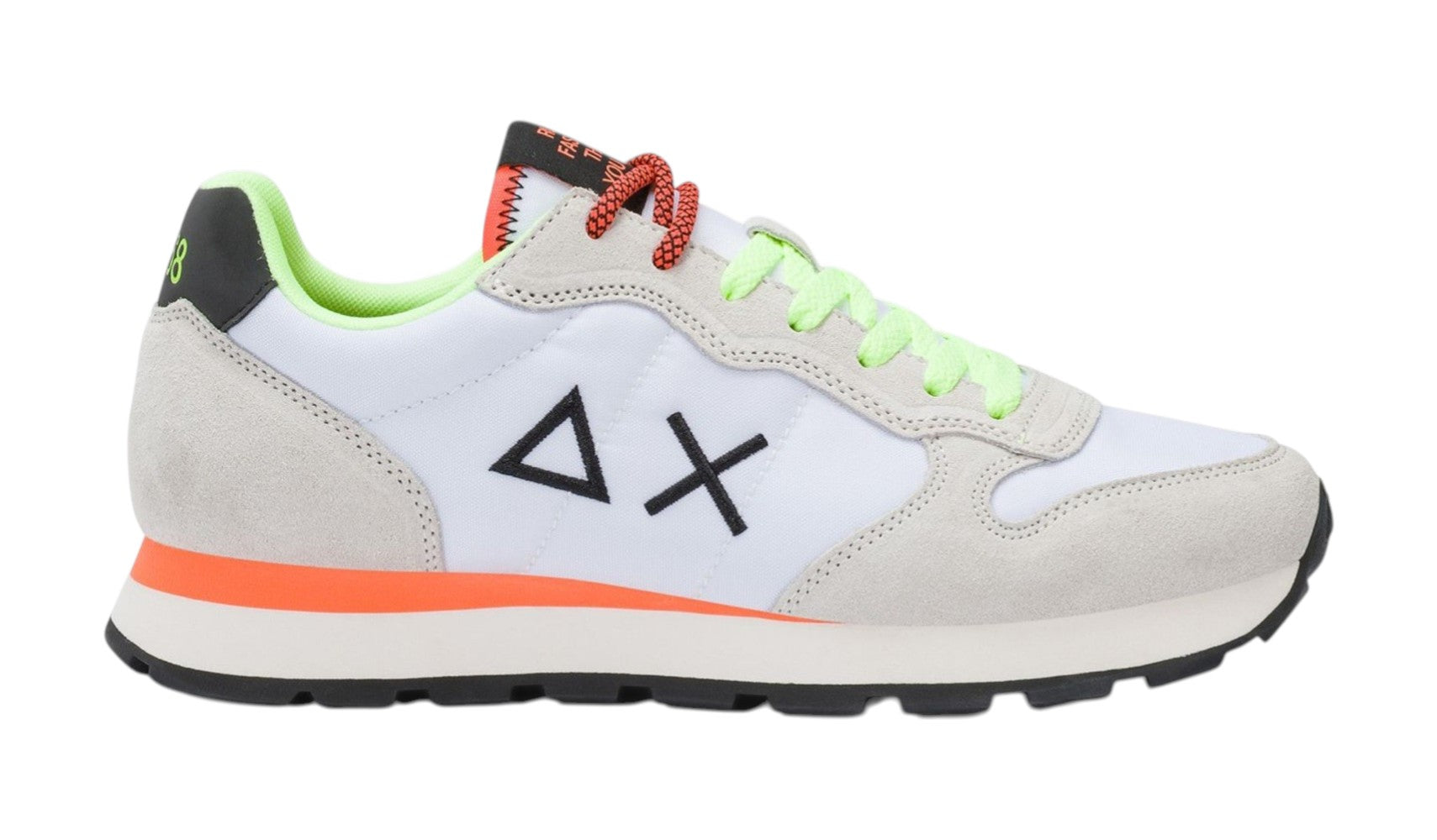 Sneakers Sun68 uomo BZ3610201 Tom Solid Fluo Bianco<BR/> 