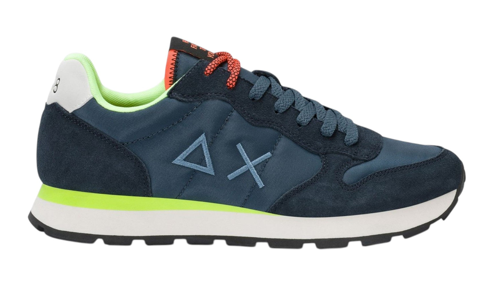 Sneakers Sun68 uomo BZ3610207 Tom Solid Fluo Blu Navy<BR/> 