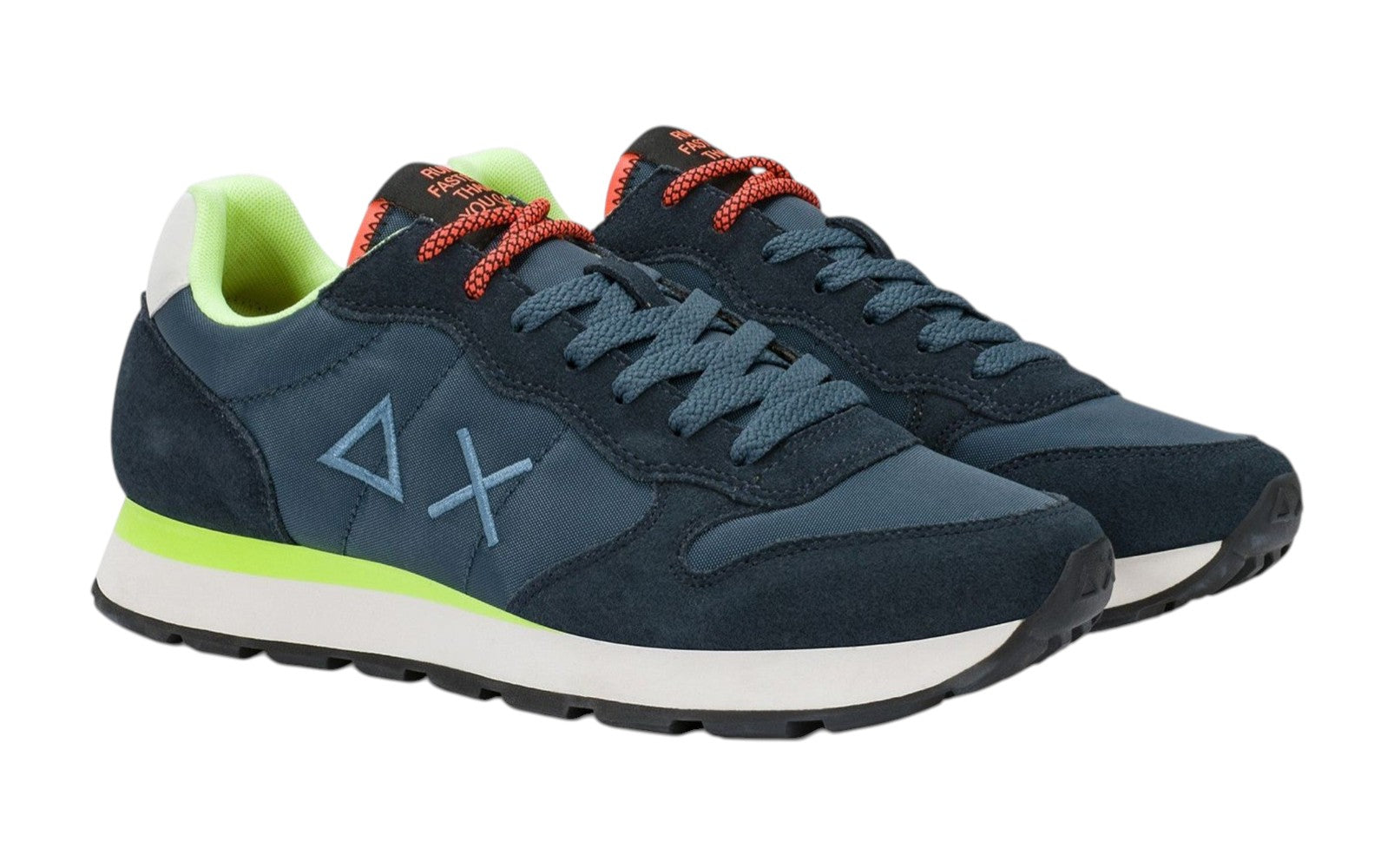 Sneakers Sun68 uomo BZ3610207 Tom Solid Fluo Blu Navy<BR/> 