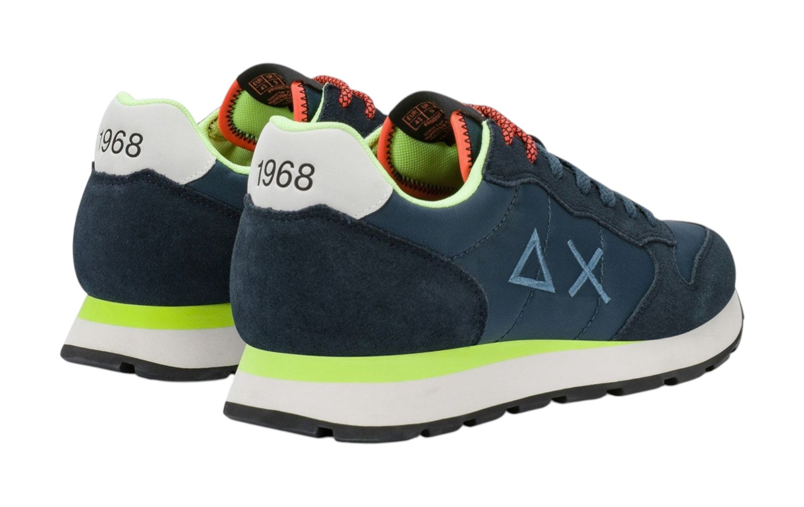 Sneakers Sun68 uomo BZ3610207 Tom Solid Fluo Blu Navy<BR/> 