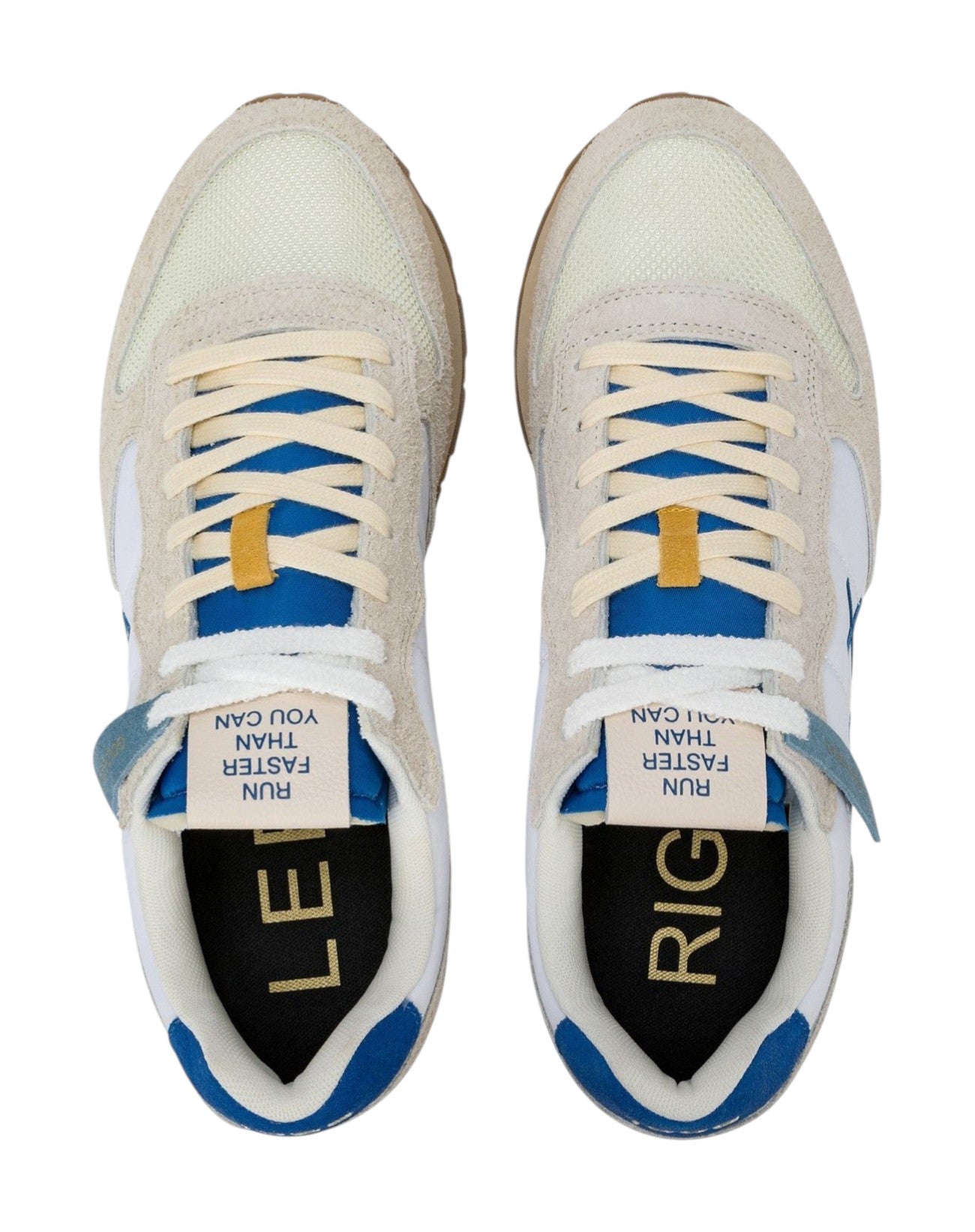 Sneakers Sun68 uomo BZ361043158 Tom Vintage Gold Edition Bianco panna Blu royal<BR/> 