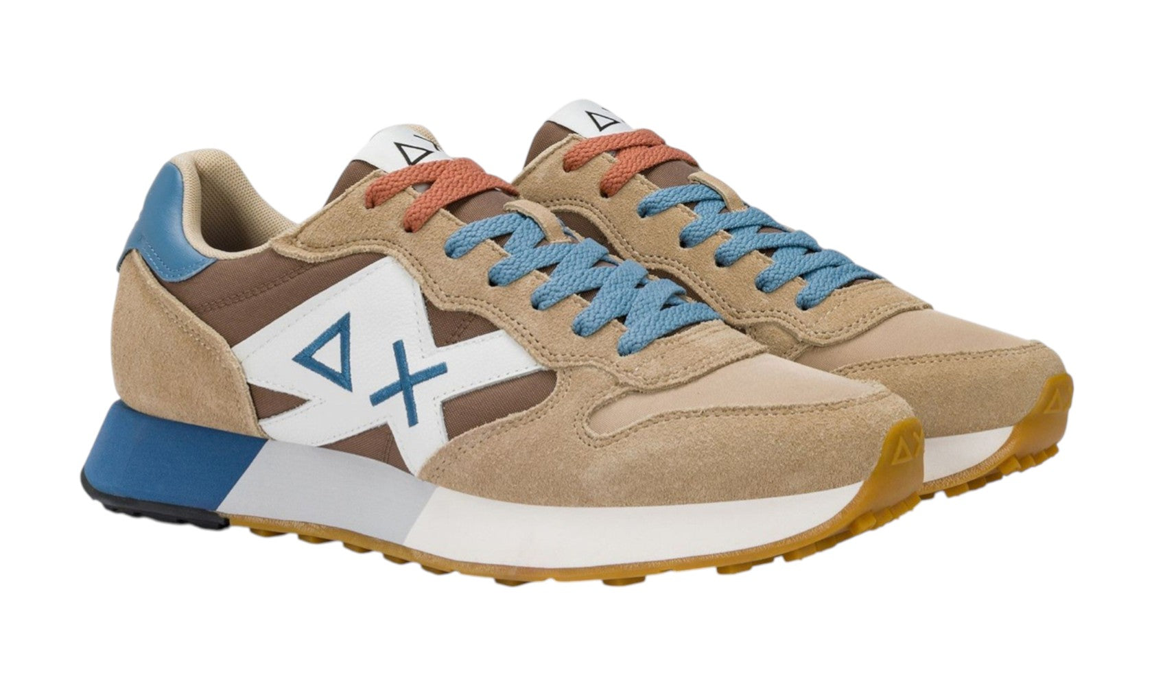 Sneakers Sun68 uomo BZ361161693 Jaki 2.0 Solid Beige Marrone Volpe<BR/> 