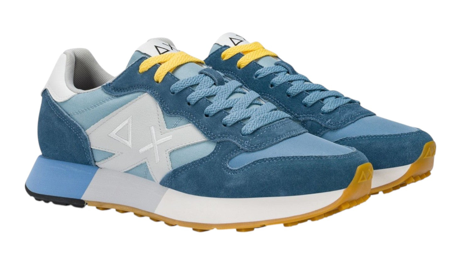 Sneakers Sun68 uomo BZ361168084 Jaki 2.0 Bicolor Blu avio Verde salvia<BR/> 