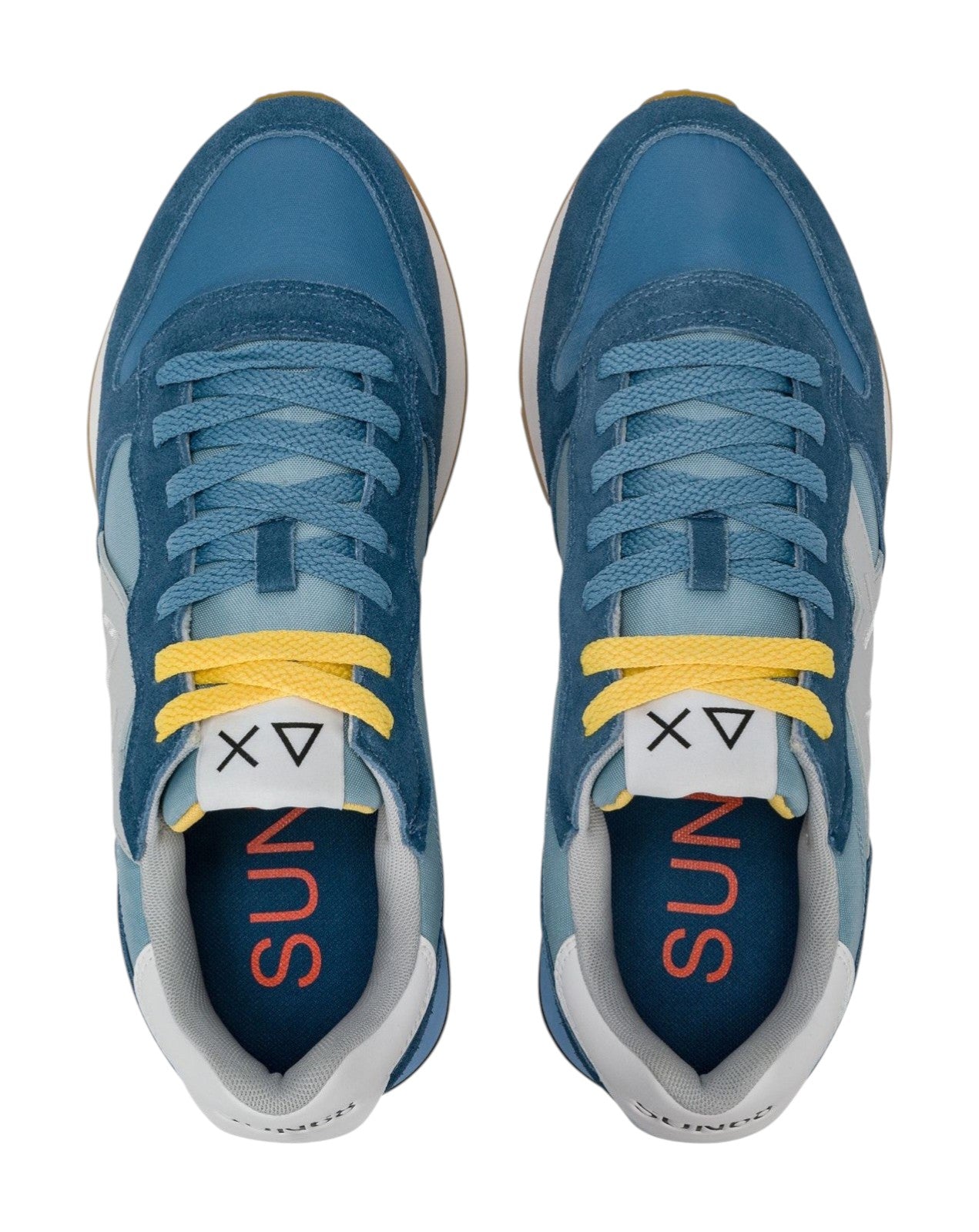 Sneakers Sun68 uomo BZ361168084 Jaki 2.0 Bicolor Blu avio Verde salvia<BR/> 