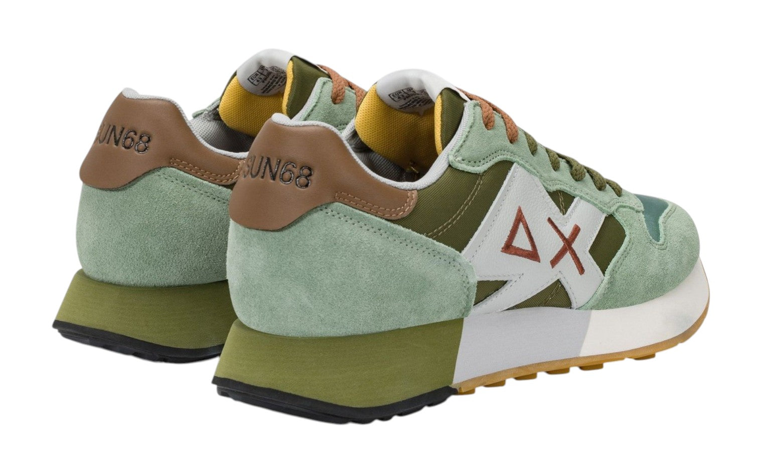 Sneakers Sun68 uomo BZ361168419 Jaki 2.0 Bicolor Salvia Militare<BR/> 